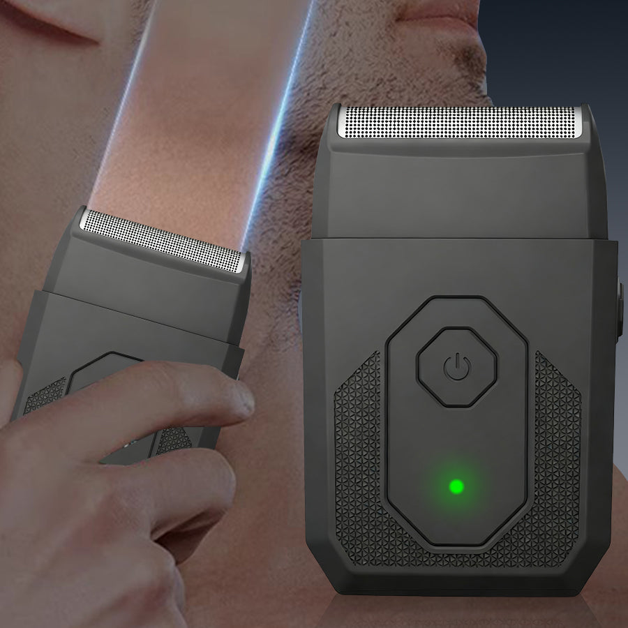 Men's electric shaver, USB rechargeable, available in two colors (gold, black), the perfect gift for him