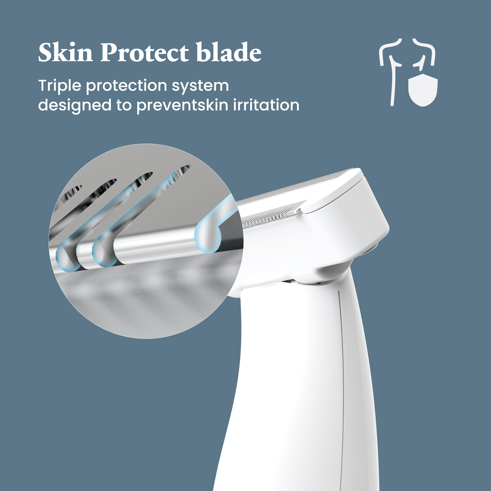 All-Age Electric Body Groomer – Double-Edged Intimate Trimmer for Sensitive Areas, Waterproof Cordless Design with Precision Guard