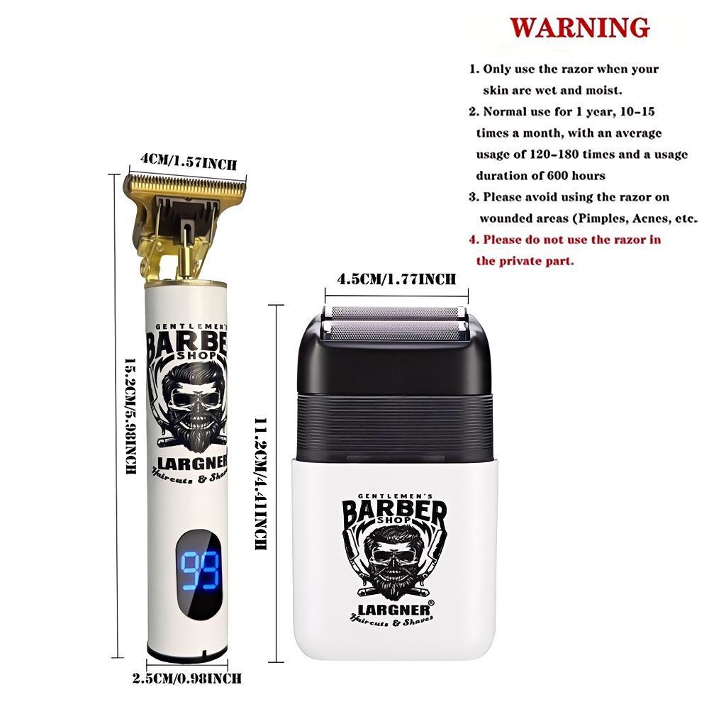 Hair Clippers for Men Professional, Beard Trimmer Kits & Sets, Electric Shavers, Hair Clippers & Trimmer Ceramic T-Blade, for Barber, for Gifts