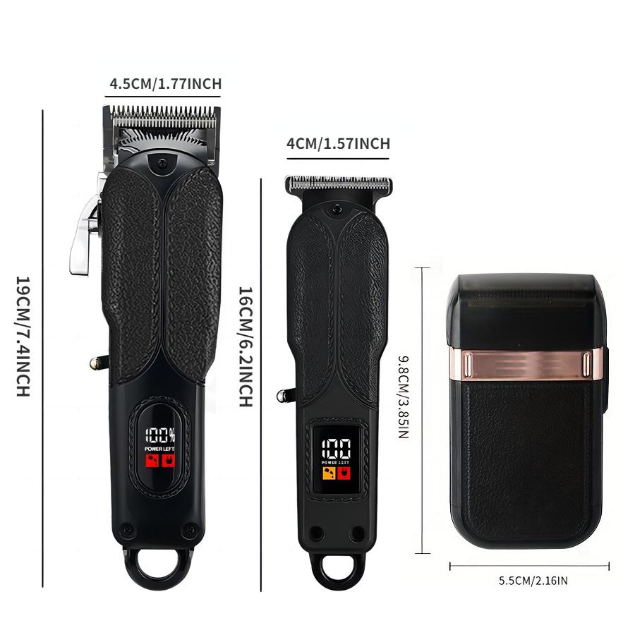 Electric Hair Clippers Cordless Hair Trimmer Men's Haircut Kit with 13 Guide Combs Hair Trimming Styling & Grooming Kit for Salon Barbers Home Use