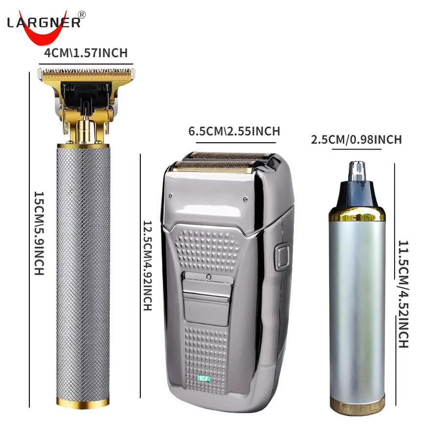 Hair Clippers for Men - Cordless Electric Hair Trimmer Beard Trimmer Shaver, Zero Gapped Edgers with Guide Combs