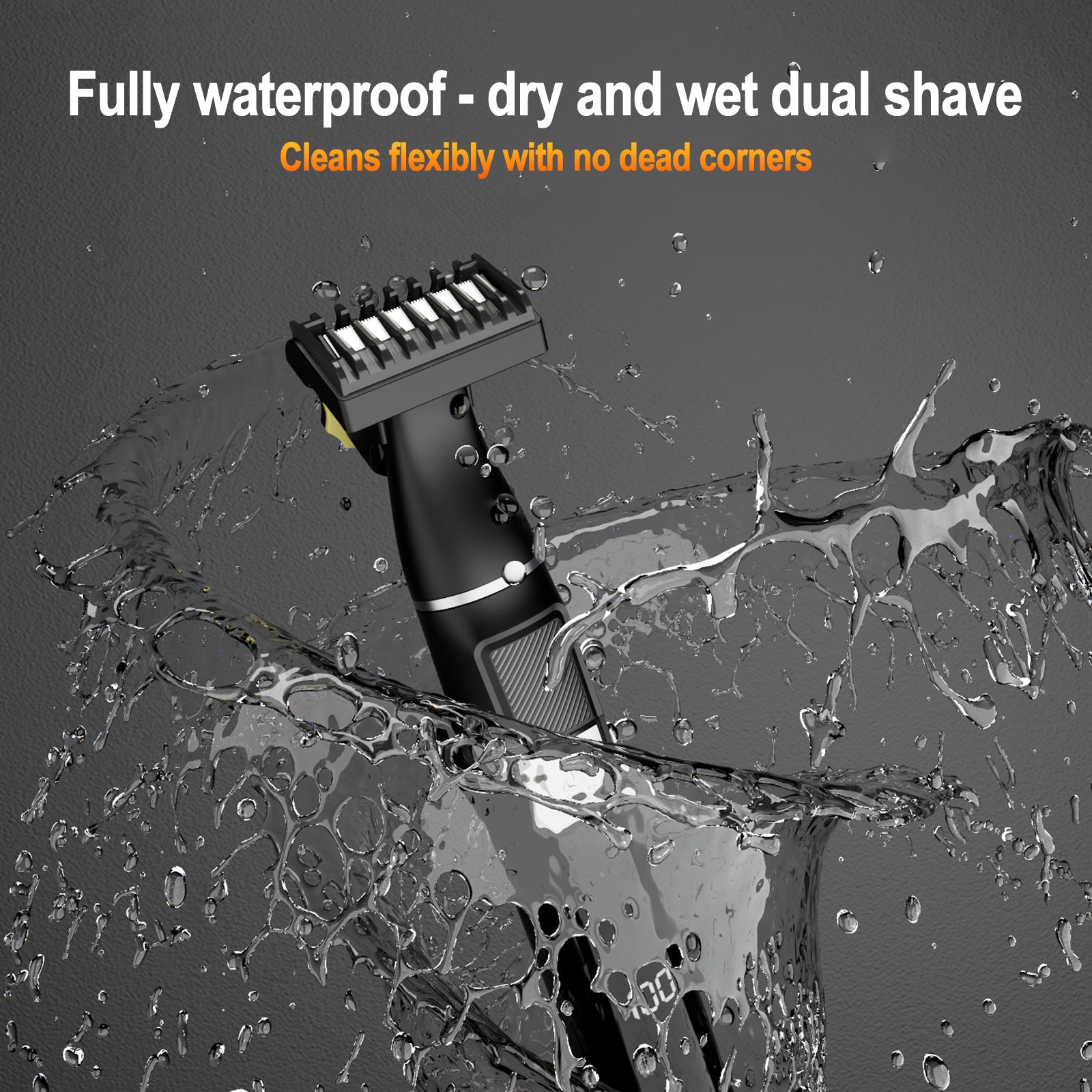 LARGNER Professional All-in-One Grooming Kit – Multi-Functional Electric Trimmer with LED Display and Versatile Attachments