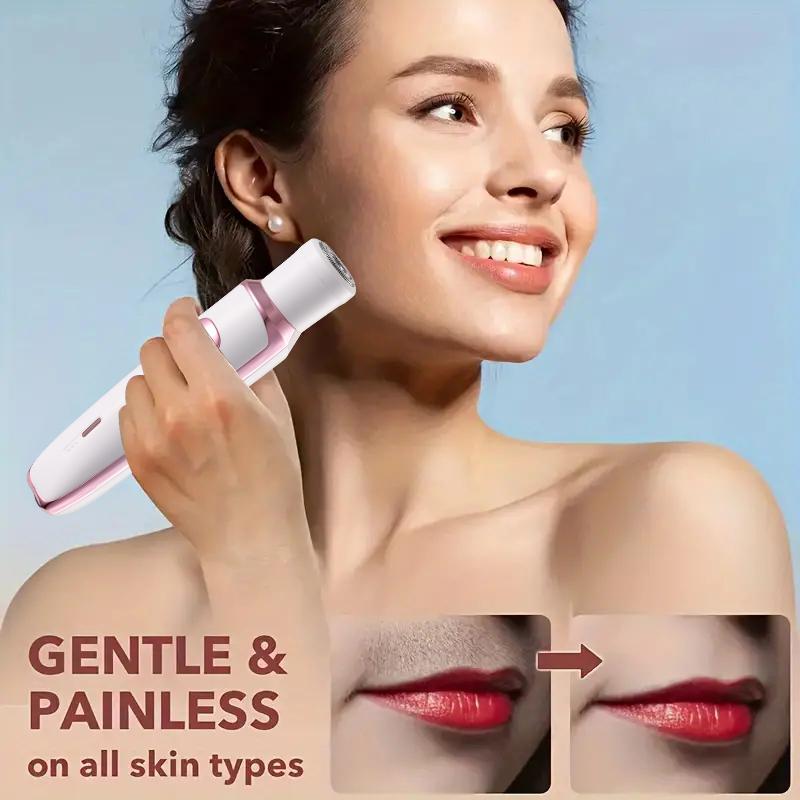 Electric Razor for Women 4 in 1 Rechargeable Painless Body Razors and Facial Hair Remover for Bikini Leg Body Face Underarm