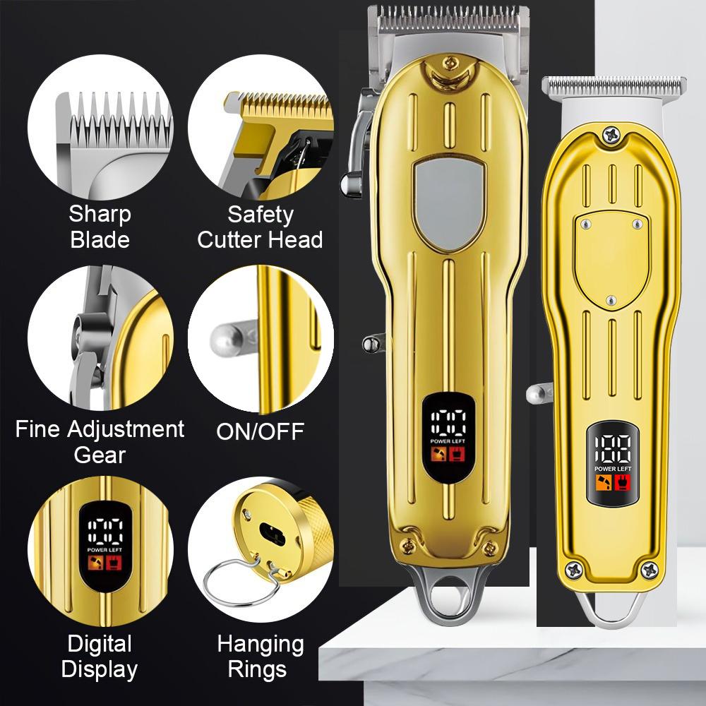 Hair Clippers,Beard Trimmer for Men, Men,s Cordless Hair Clipper for Men Professional Hair Beard Trimmer USB Haircut Machine Rechargeable