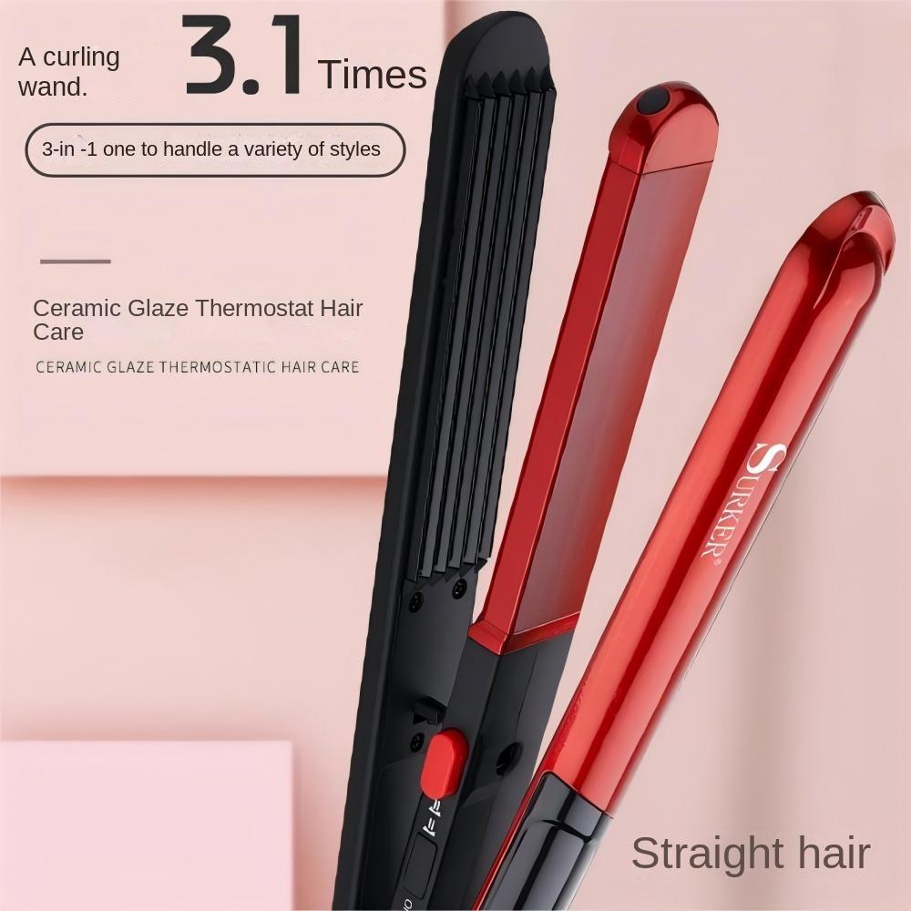 Hair Straightener, 220‑240V Hair Straightener Iron Fast Heating Storage Lock EU Plug for Hair Styling for Home