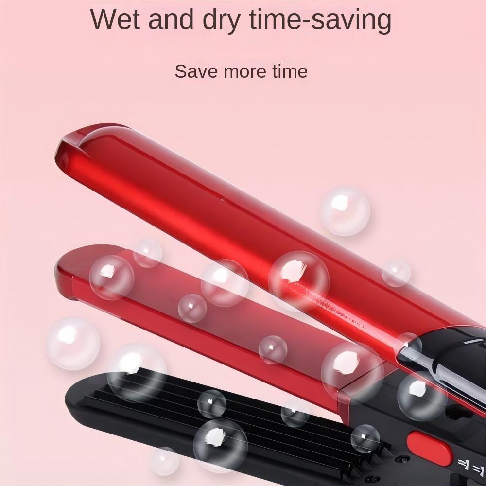 Hair Straightener, 220‑240V Hair Straightener Iron Fast Heating Storage Lock EU Plug for Hair Styling for Home