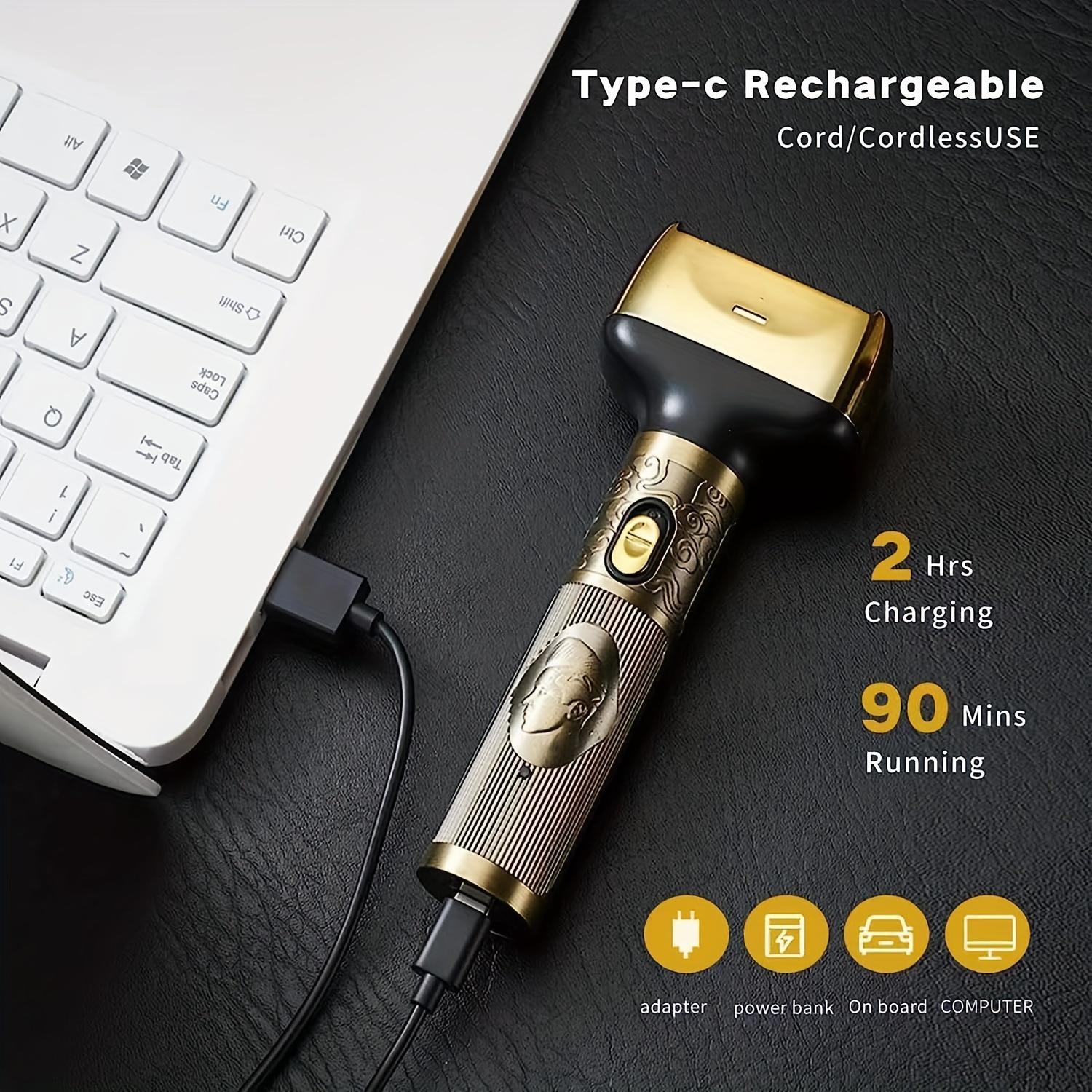 3-in-1 Electric Reciprocating Shaver Nose Hair Trimmer Vintage Barber Clippers