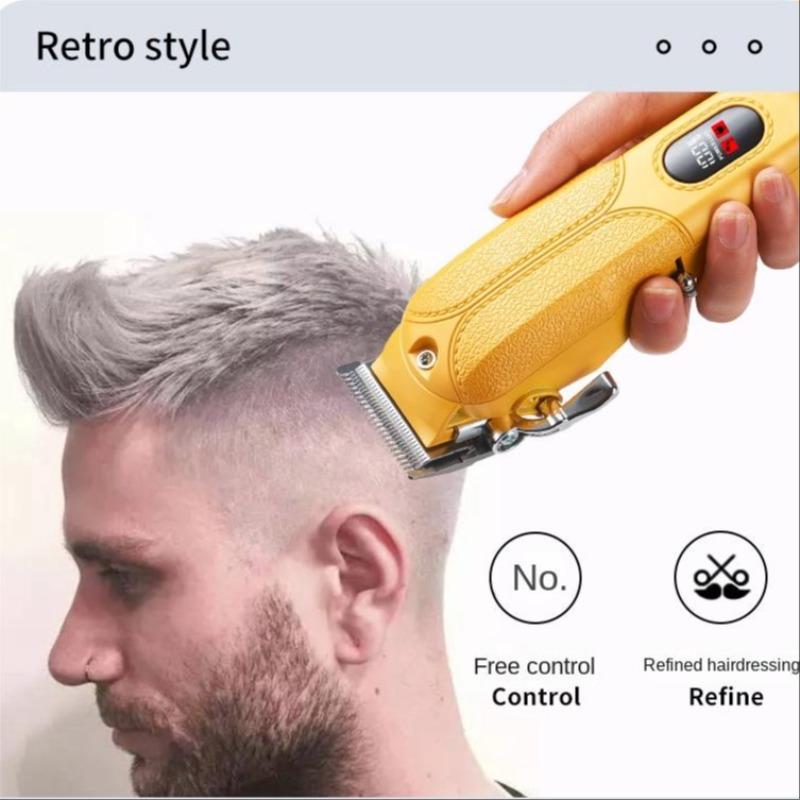 Electric Charging Pusher Adult Carving Electric Pusher Scissors Home Barber Digital Display
