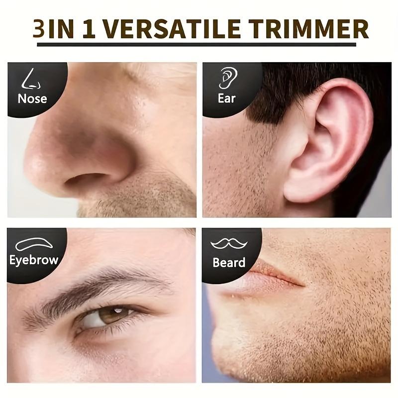 3-in-1 Precision Hair Cutting Machine- T-Blade Clipper and Wireless Beard Trimmer with USB Charging, Nose Hair Trimmer