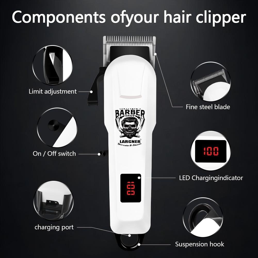 Hair Clippers for Men Professional, Beard Trimmer Kits & Sets, Electric Shavers, Hair Clippers & Trimmer Ceramic T-Blade, for Barber, for Gifts