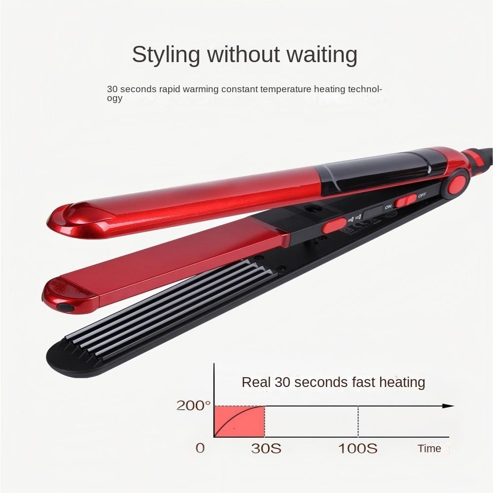 Hair Straightener, 220‑240V Hair Straightener Iron Fast Heating Storage Lock EU Plug for Hair Styling for Home