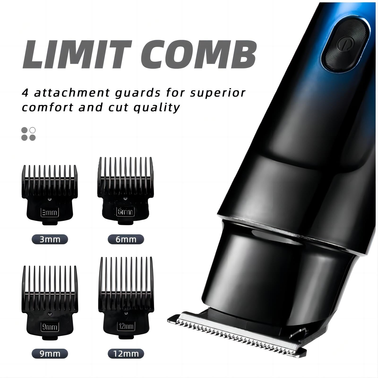 Hair Trimmer Hair Clippers for Men HairTrimmer Beard Trimmer for Men Razor Kit - Rechargeable USB Professional Cordless Hair Clippers for Men with LED Display for Barber