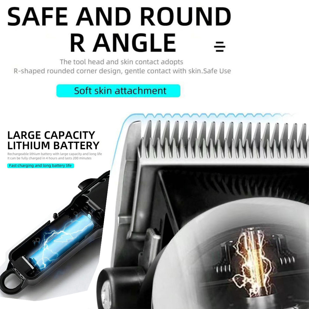 Hair Trimmer with LED Display, Butterfly Wing Design, Precision Trimming with Durable Ceramic Blade for Home, Salon-Grade Grooming