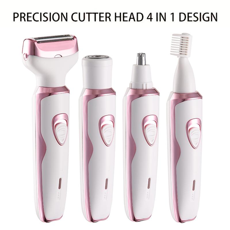 Electric Razor for Women 4 in 1 Rechargeable Painless Body Razors and Facial Hair Remover for Bikini Leg Body Face Underarm