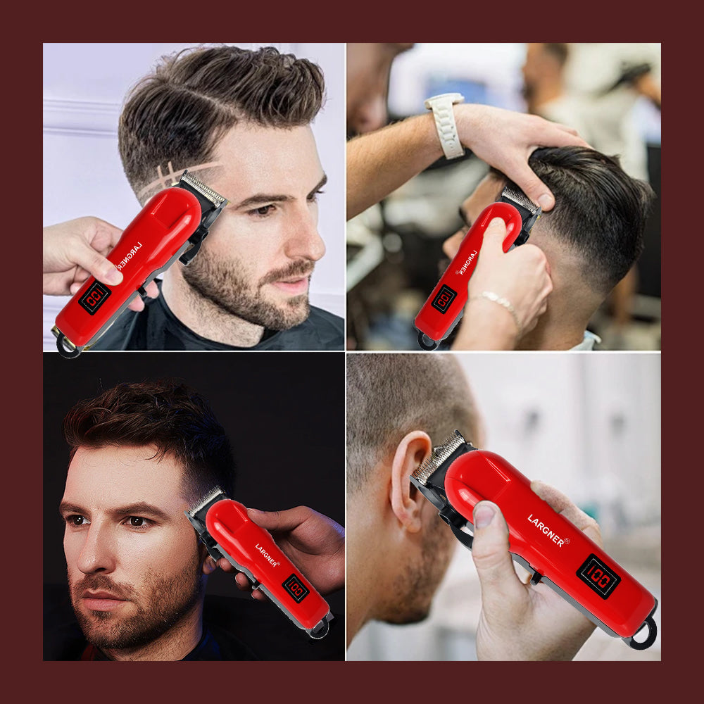 Hair Trimmer with LED Display, Butterfly Wing Design, Precision Trimming with Durable Ceramic Blade for Home, Salon-Grade Grooming