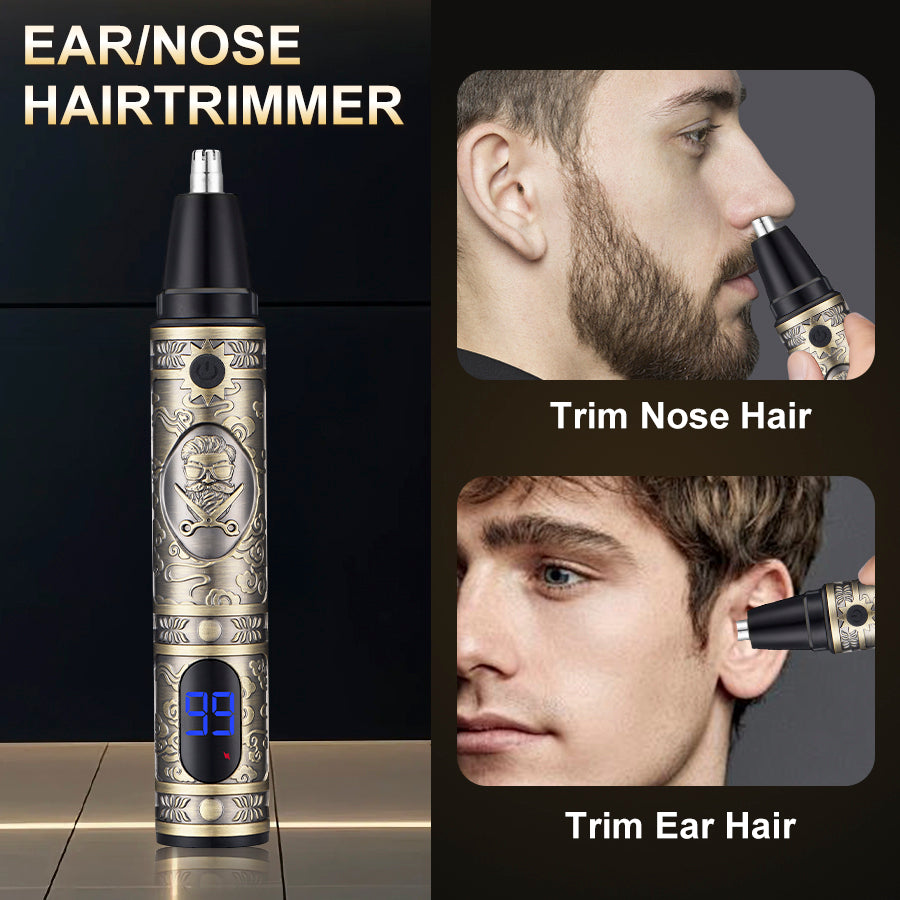 1 Professional Men's Electric Shaver with LED Display, USB Charging, Professional Hair Clipper, Trimmer, Beard Trimmer, Hair / Beard Trimmer, Hair Clipper Set