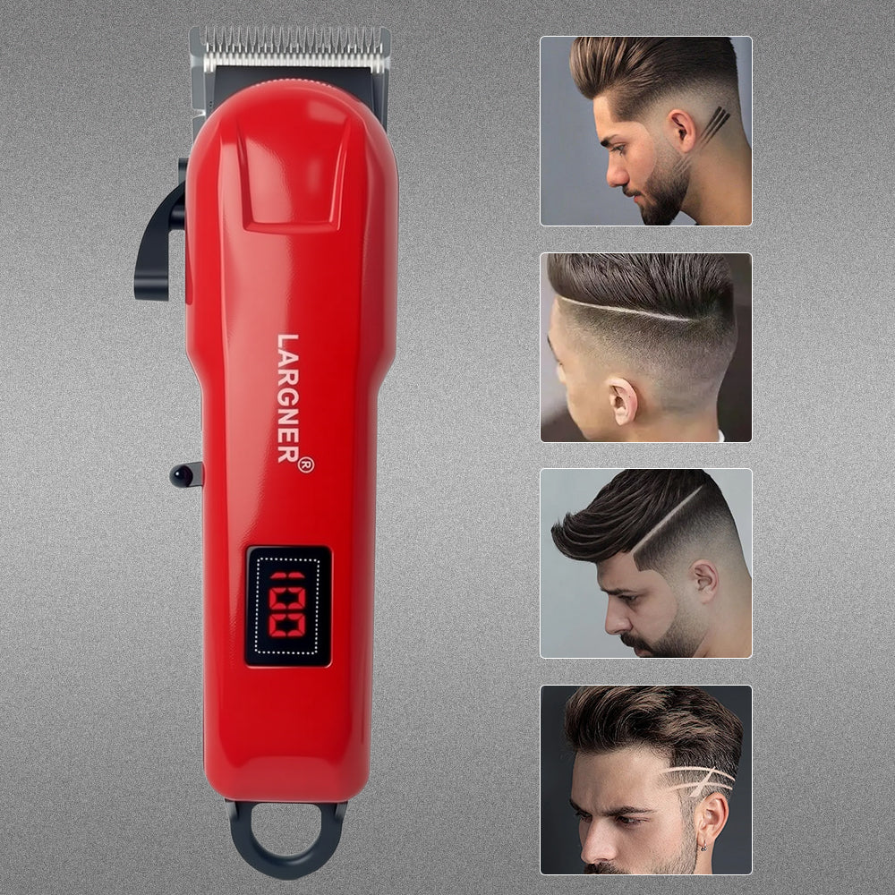Hair Trimmer with LED Display, Butterfly Wing Design, Precision Trimming with Durable Ceramic Blade for Home, Salon-Grade Grooming