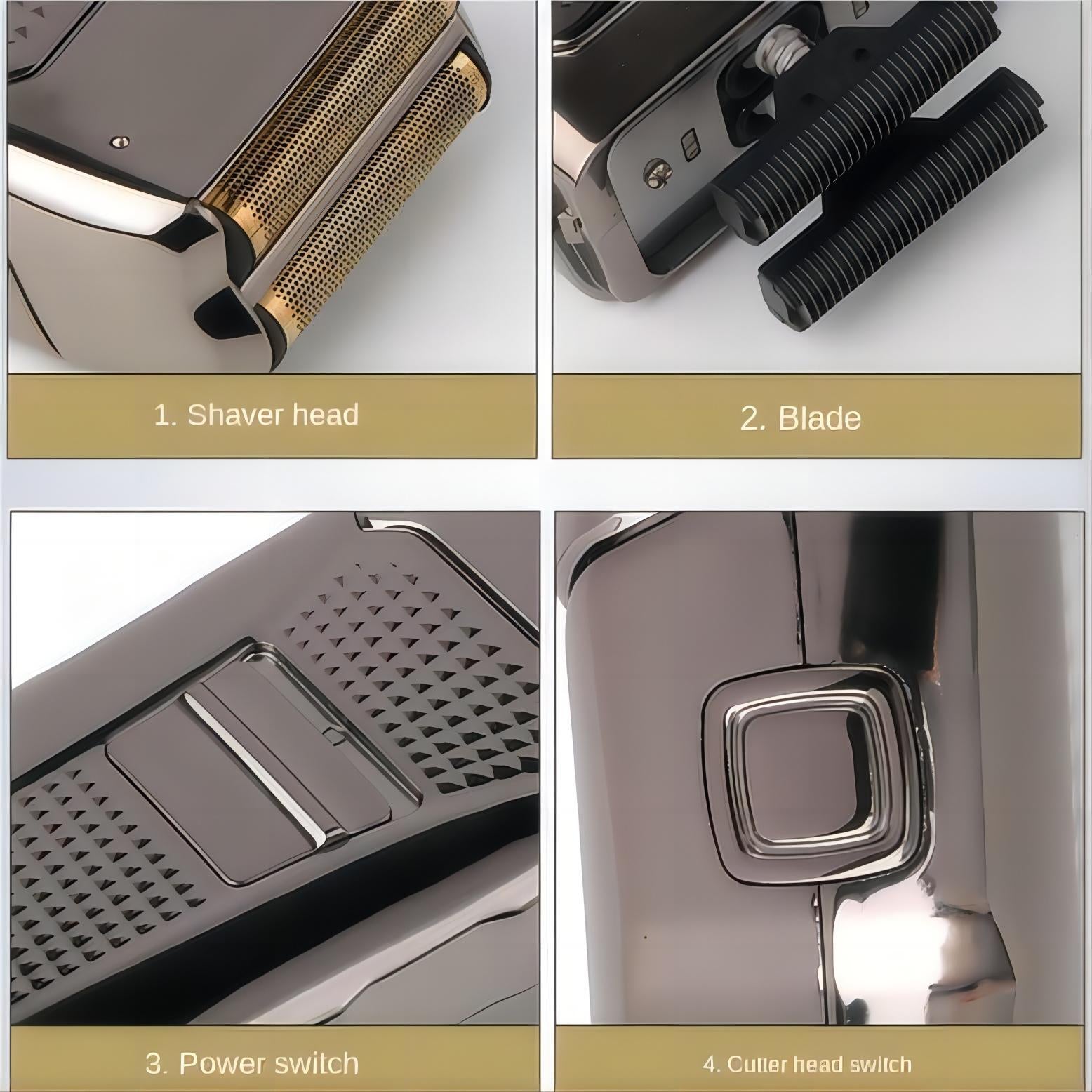 Hair Clippers for Men - Cordless Electric Hair Trimmer Beard Trimmer Shaver, Zero Gapped Edgers with Guide Combs