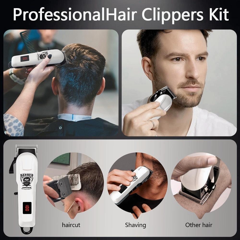 Hair Clippers for Men Professional, Beard Trimmer Kits & Sets, Electric Shavers, Hair Clippers & Trimmer Ceramic T-Blade, for Barber, for Gifts