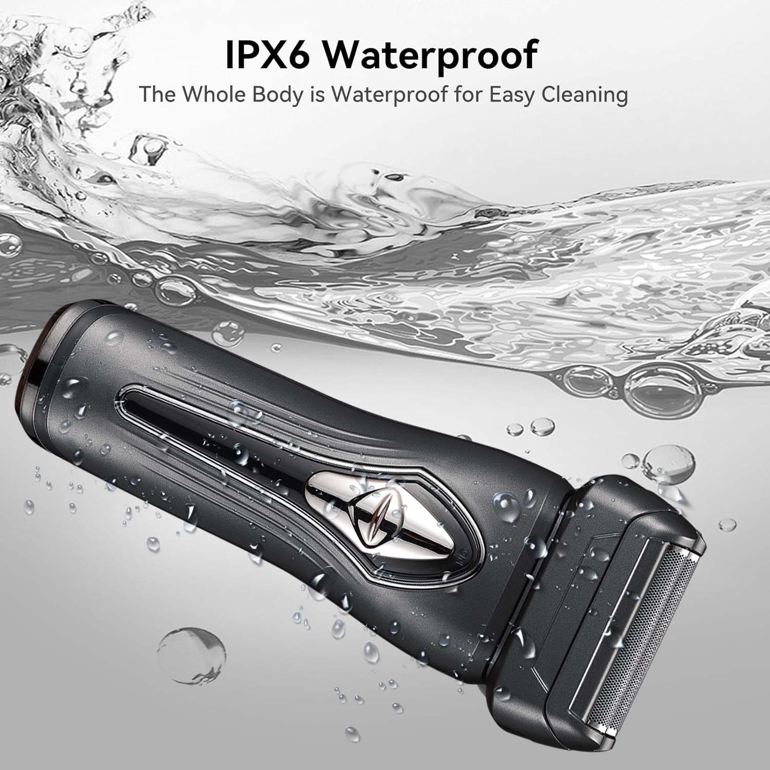 Men's Electric Trimmer with Sideburn Trimmer Reciprocating Cutter,Easy to Clean,Upside Sideburn Trimmer with USB Tyep-C fast charging