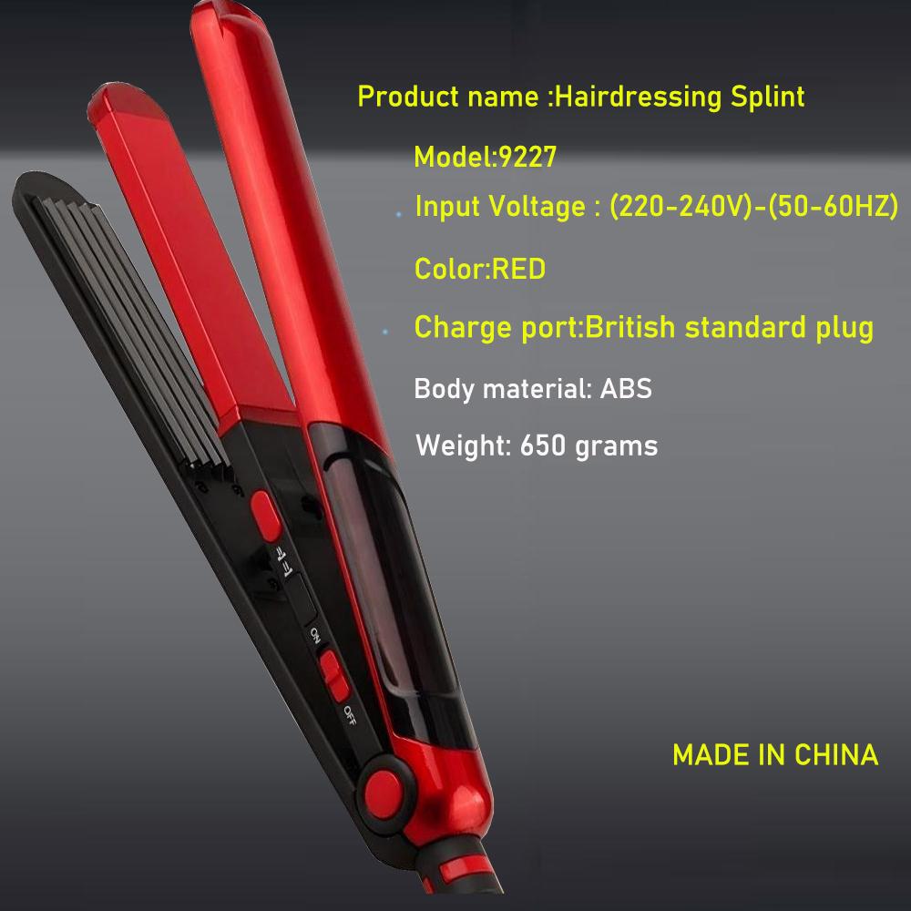 Hair Straightener, 220‑240V Hair Straightener Iron Fast Heating Storage Lock EU Plug for Hair Styling for Home