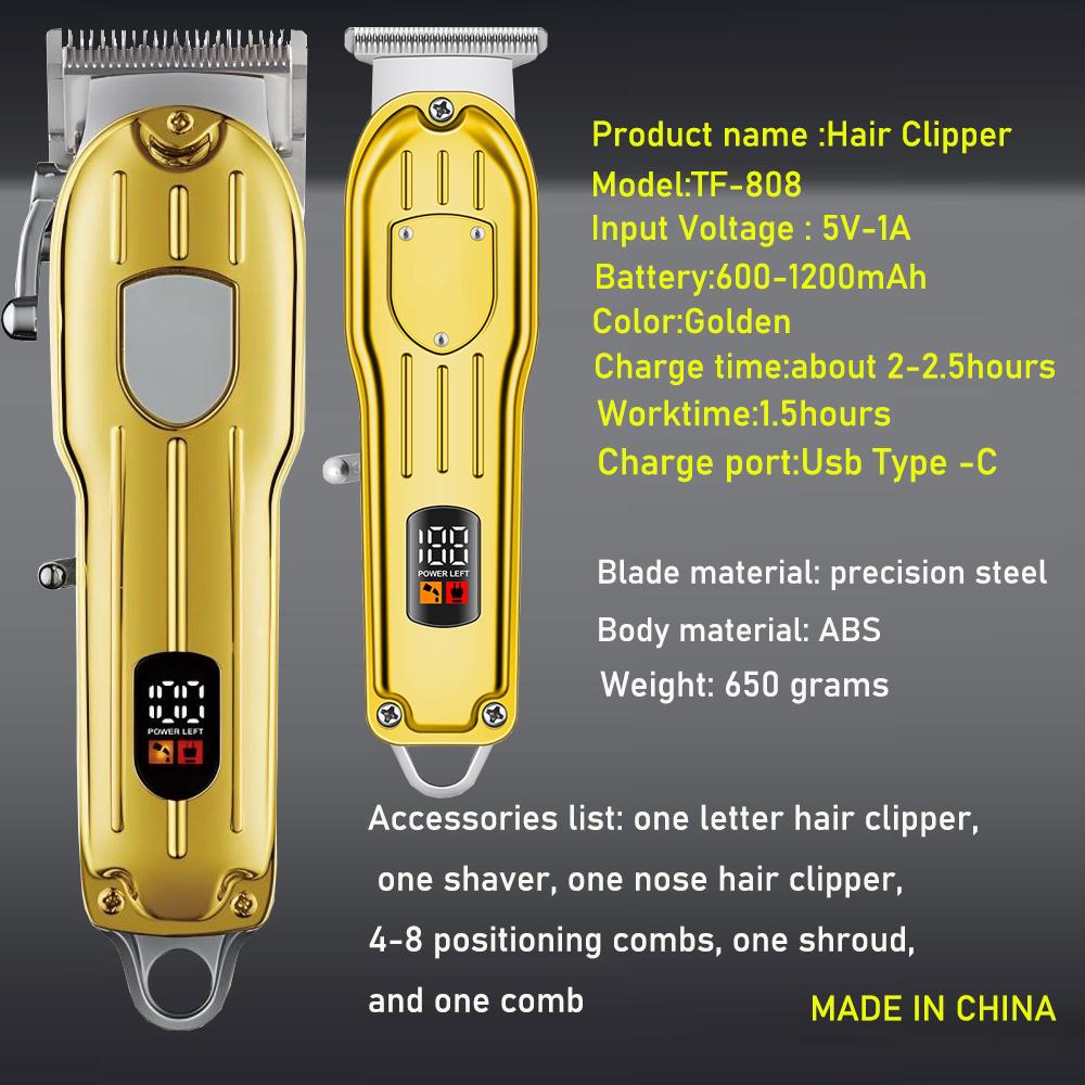 Hair Clippers,Beard Trimmer for Men, Men,s Cordless Hair Clipper for Men Professional Hair Beard Trimmer USB Haircut Machine Rechargeable