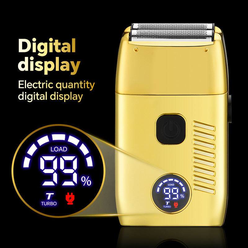 LARGNER Professional 3-in-1 Barber Grooming Kit - Cordless Hair Clipper, T-Blade Trimmer, and Foil Shaver Set with LED Display - Salon-Grade Haircutting & Shaving Tools