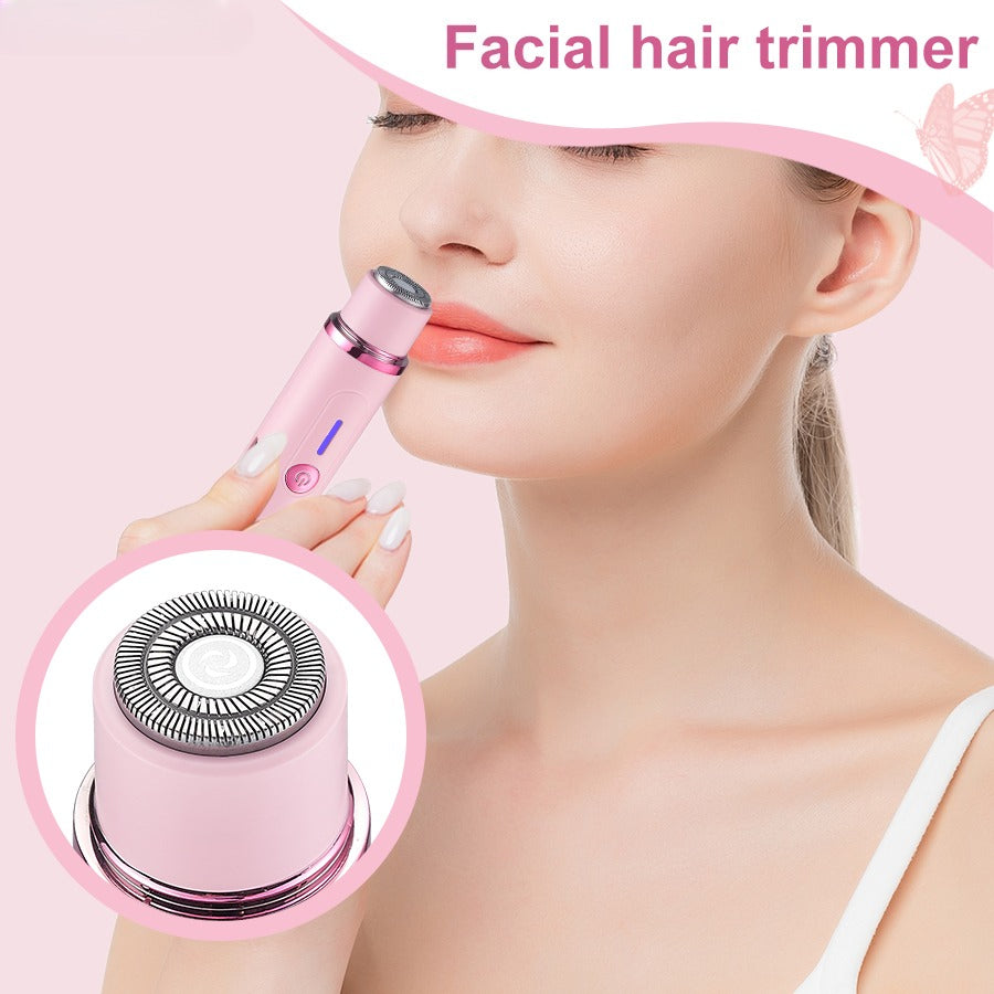 Women's electric double-head shaver, women's bikini trimmer, waterproof rechargeable shaver body hair trimmer wet and dry