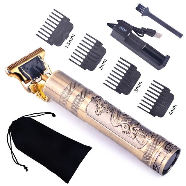 Hair Clipper Electric Hair Trimmer Cordless Shaver Trimmer 0mm Men Barber Hair Cutting Machine Rechargeable Timer Beard Cutter
