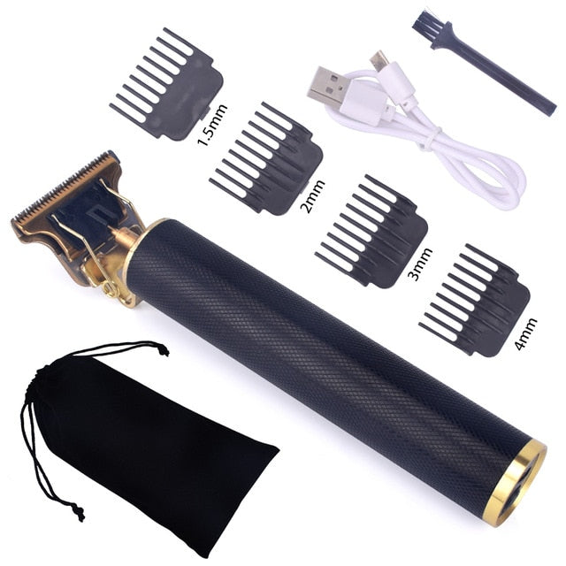 Hair Clipper Electric Hair Trimmer Cordless Shaver Trimmer 0mm Men Barber Hair Cutting Machine Rechargeable Timer Beard Cutter