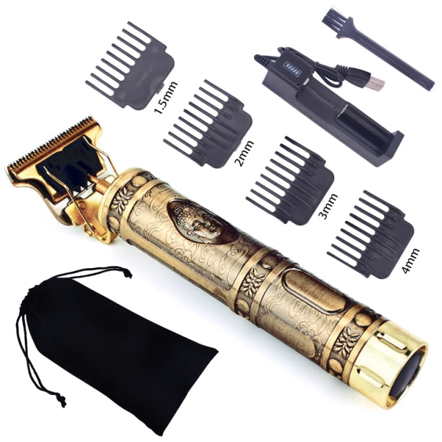 USB Rechargeable T9 Baldheaded Hair Clipper Electric hair trimmer Cordless Shaver Trimmer 0mm Men Barber Hair Cutting Machine