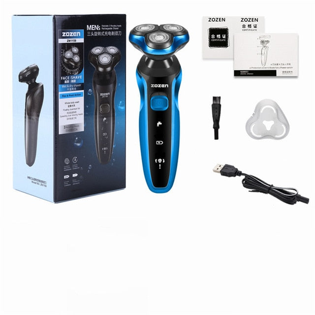 Electric Razor Electric Shaver Rechargeable Shaving Machine for Men Beard Razor Wet-Dry Dual Use Water Proof Fast Charging