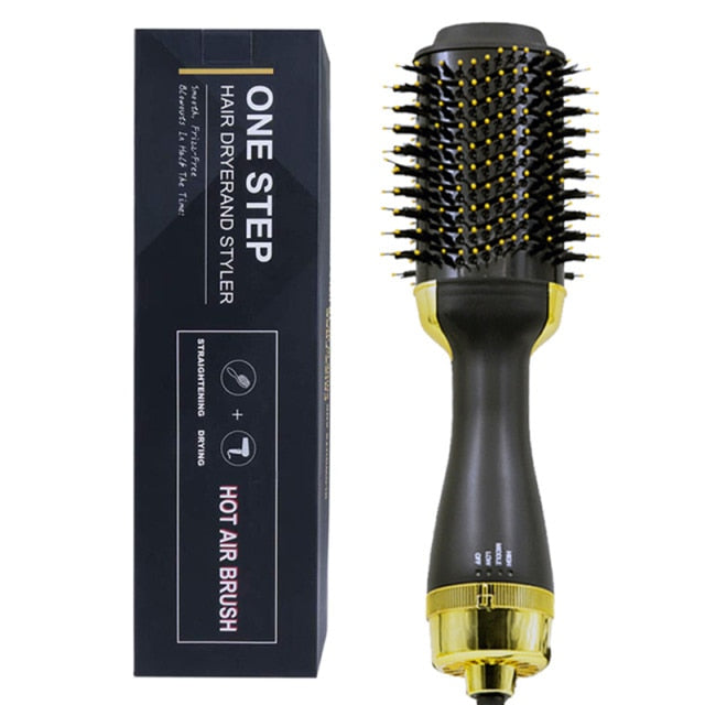 One Step Hair Dryer Electric Hot Air Brush Multifunctional Negative Dryer brush Negative Ion Generator Hair Straightener Curler