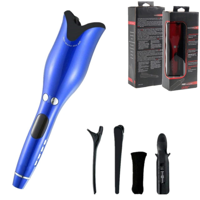 Automatic Hair Curler Rotating Ceramic Curling Iron Tongs Corrugation Curling Wand Hair Waver Styler Tools Auto Hair Crimper