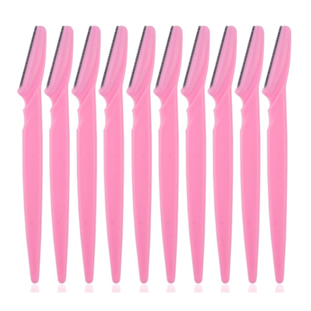 3/10pcs Eyebrow Trimmer Eyebrow Razor Shaver Blade Eye Brow Shaper Face Razor Facial Hair Remover for Women Beauty Makeup Tools