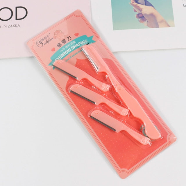 3/10pcs Eyebrow Trimmer Eyebrow Razor Shaver Blade Eye Brow Shaper Face Razor Facial Hair Remover for Women Beauty Makeup Tools