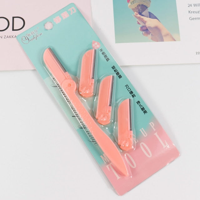 3/10pcs Eyebrow Trimmer Eyebrow Razor Shaver Blade Eye Brow Shaper Face Razor Facial Hair Remover for Women Beauty Makeup Tools