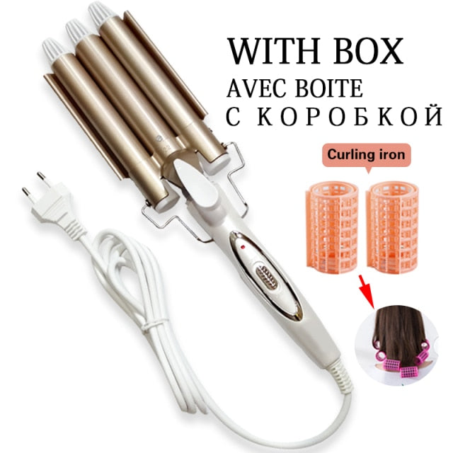 Curling irons Professional hair care & styling tools Ceramic Triple Barrel Hair Styler hair curlers Electric Curling Hair Waver