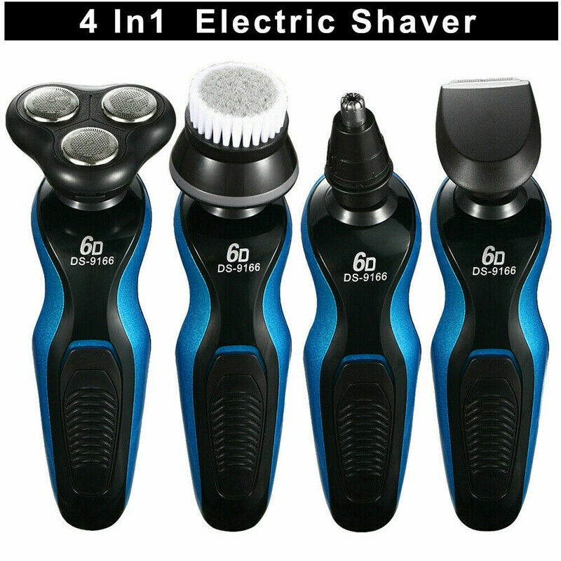 4 In1 Electric Razor Shaver Men Waterproof Cordless Rechargeable Beard Trimmer