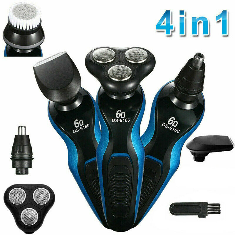 4 In1 Electric Razor Shaver Men Waterproof Cordless Rechargeable Beard Trimmer