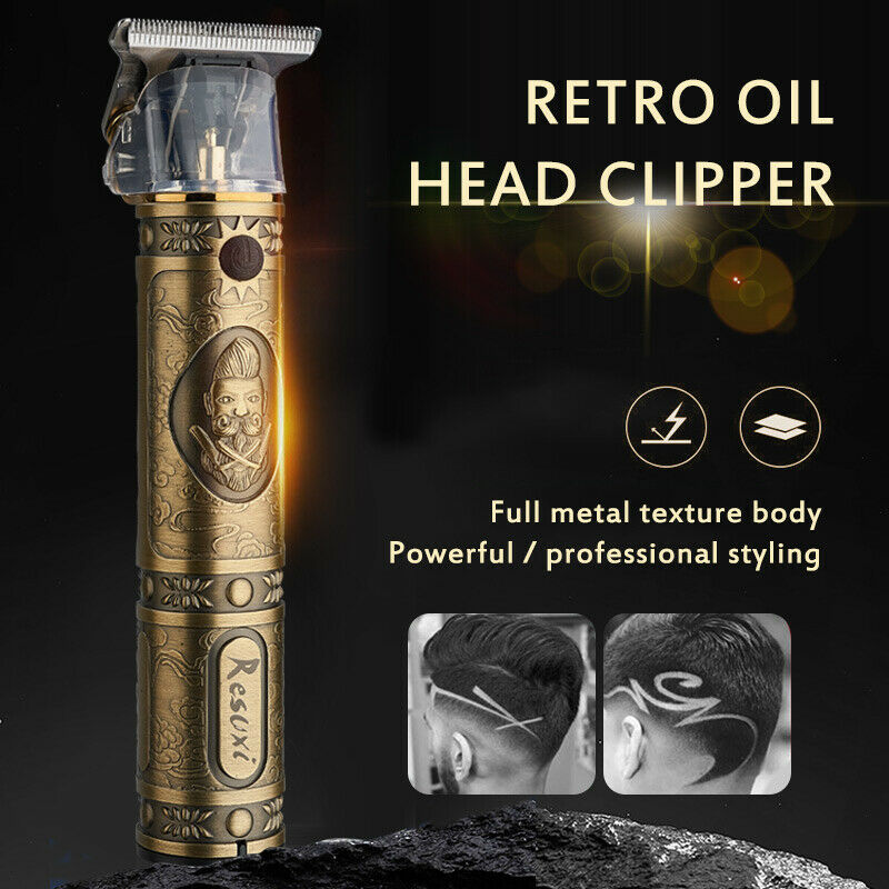 Electric Cordless Close Cutting T-Blade Trimmer Rechargeable Hair Clipper Kits
