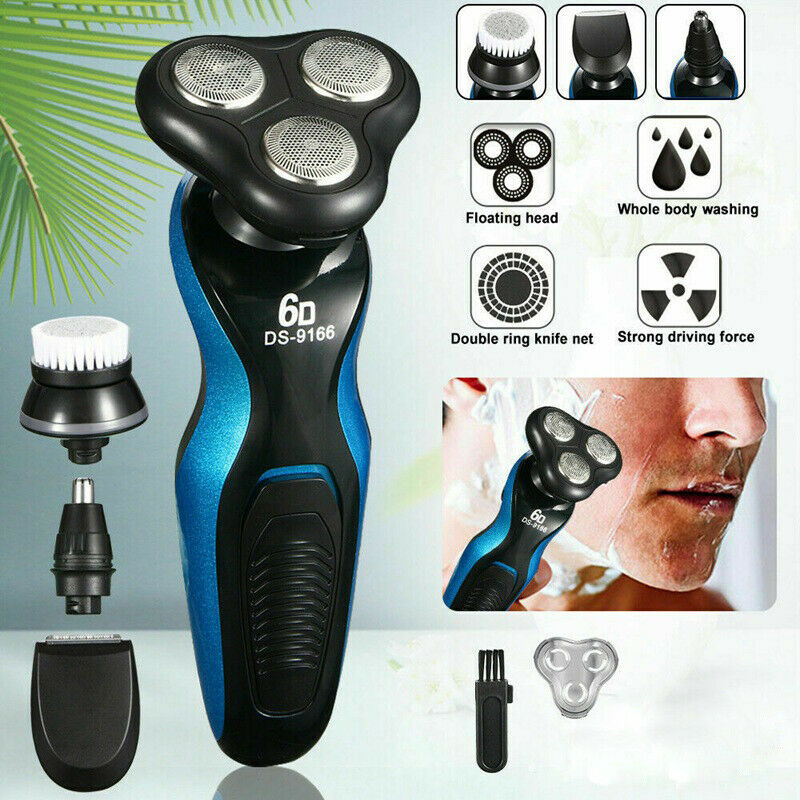 4 In1 Electric Razor Shaver Men Waterproof Cordless Rechargeable Beard Trimmer