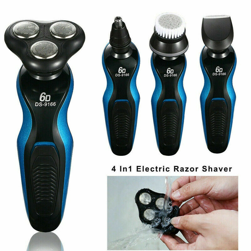 4 In1 Electric Razor Shaver Men Waterproof Cordless Rechargeable Beard Trimmer