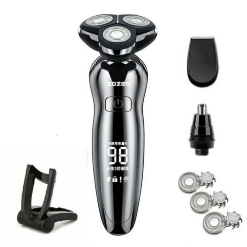 Blue Shaving Machine for Men Beard Electric Shaver Rechargeable Fast Charging
