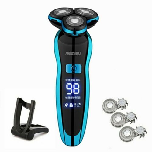 Blue Shaving Machine for Men Beard Electric Shaver Rechargeable Fast Charging