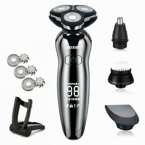 Blue Shaving Machine for Men Beard Electric Shaver Rechargeable Fast Charging