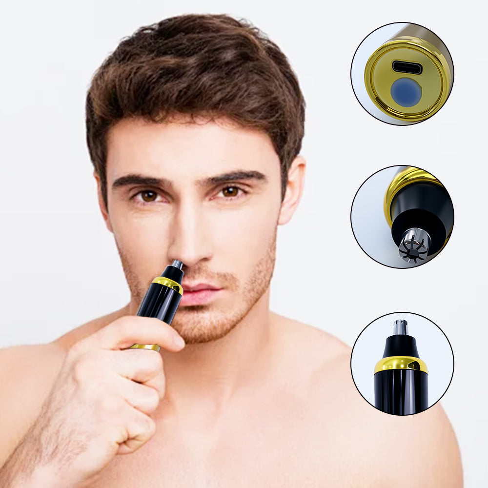 LARGNER 4-in-1 Turbo Cordless Hair Clipper & Electric Grooming Kit, Zero Gapped Beard Trimmer, Foil Shaver, Nose Trimmer, Smart LCD, Gifts for Men