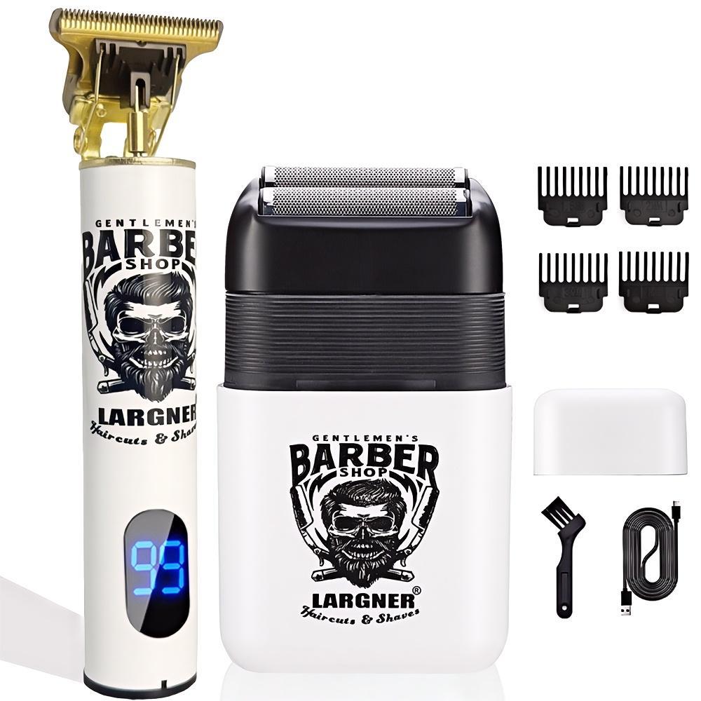 Hair Clippers for Men Professional, Beard Trimmer Kits & Sets, Electric Shavers, Hair Clippers & Trimmer Ceramic T-Blade, for Barber, for Gifts