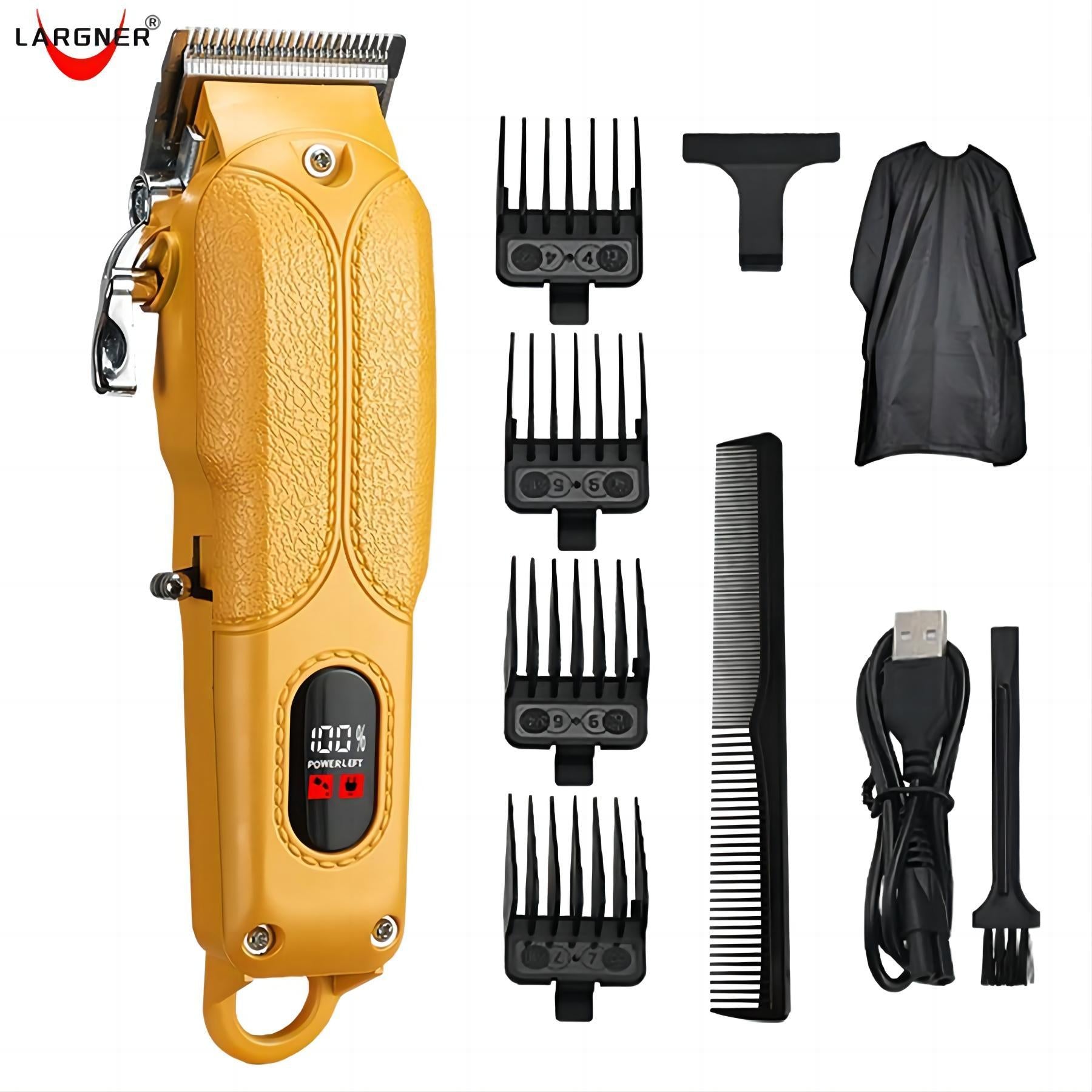 Electric Charging Pusher Adult Carving Electric Pusher Scissors Home Barber Digital Display