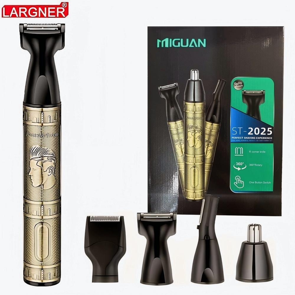 3-in-1 Precision Hair Cutting Machine- T-Blade Clipper and Wireless Beard Trimmer with USB Charging, Nose Hair Trimmer